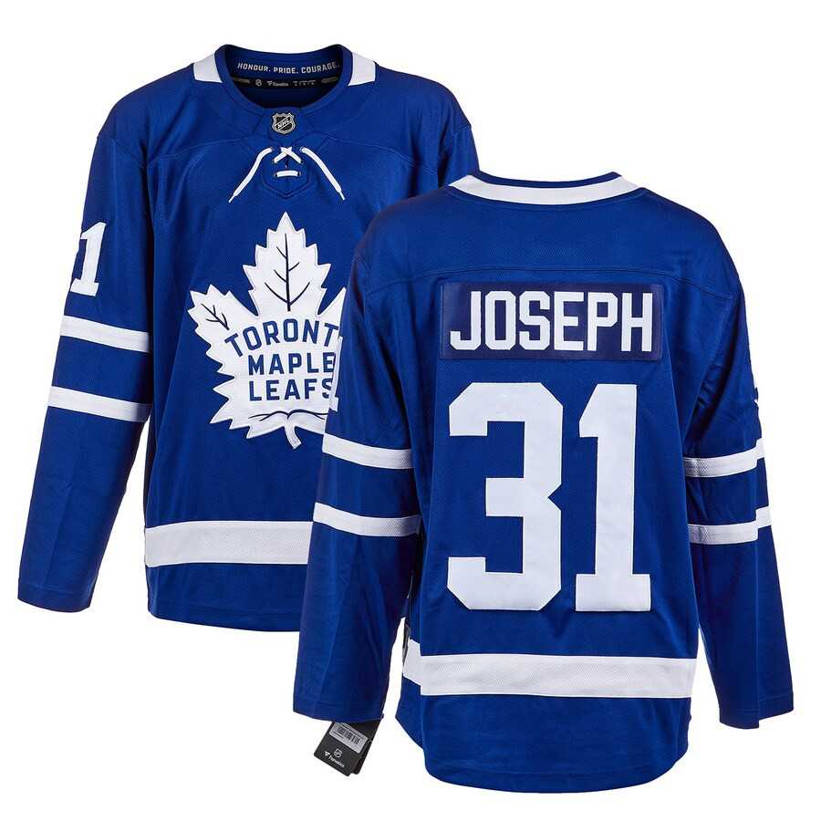 Mens Toronto Maple Leafs #31 Curtis Joseph Blue Stitched Jersey Dzhi